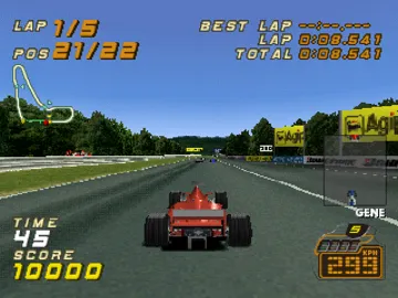 F1 Racing Championship (US) screen shot game playing